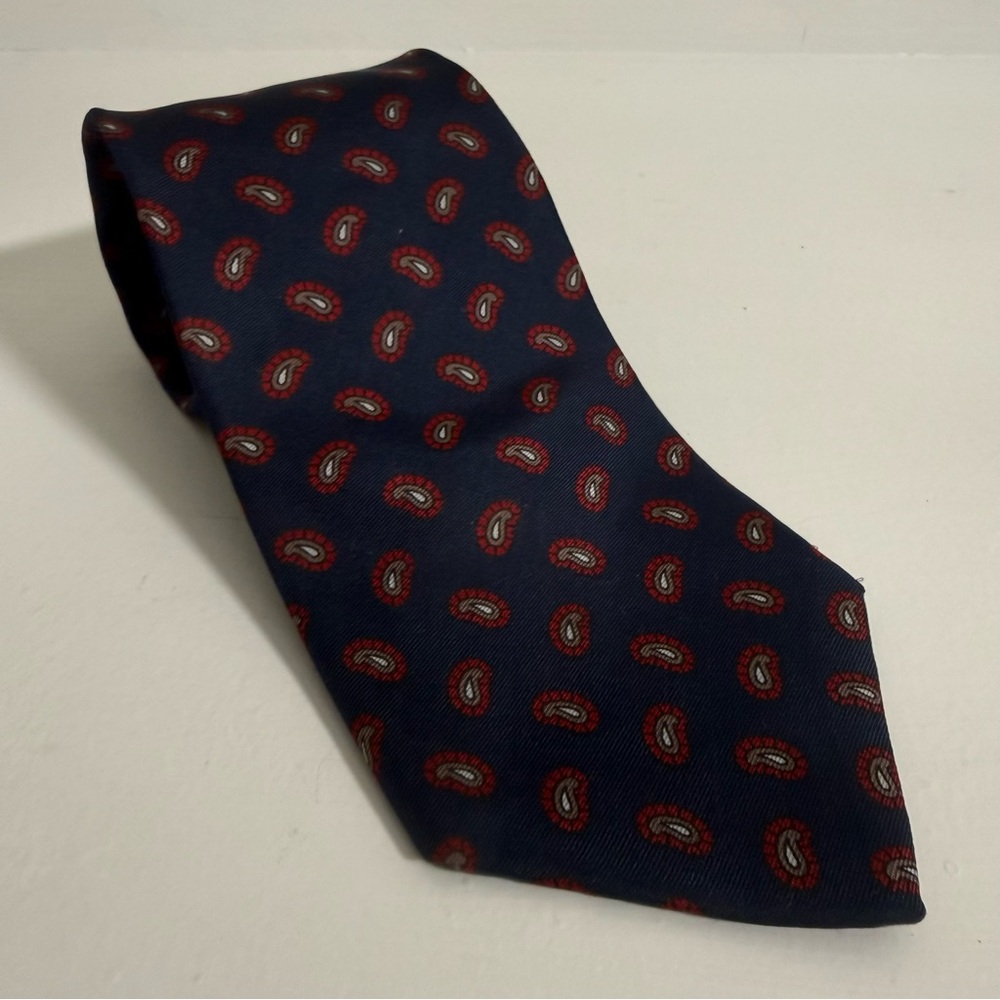 Allen Solly Navy and Red Paisley Men's Tie